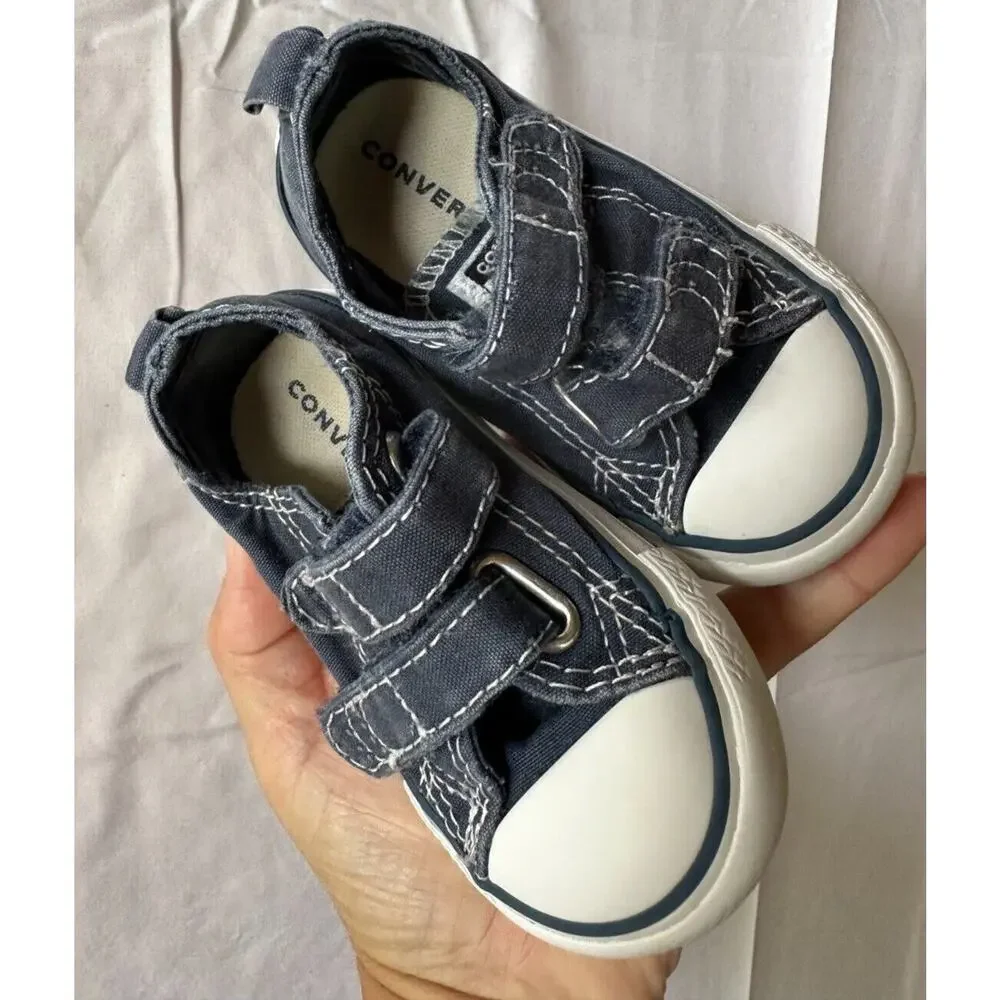 CONVERSE-Chuck Taylor All Star Easy-On Hook and Loop sneaker, Blue/Infant US SZ4